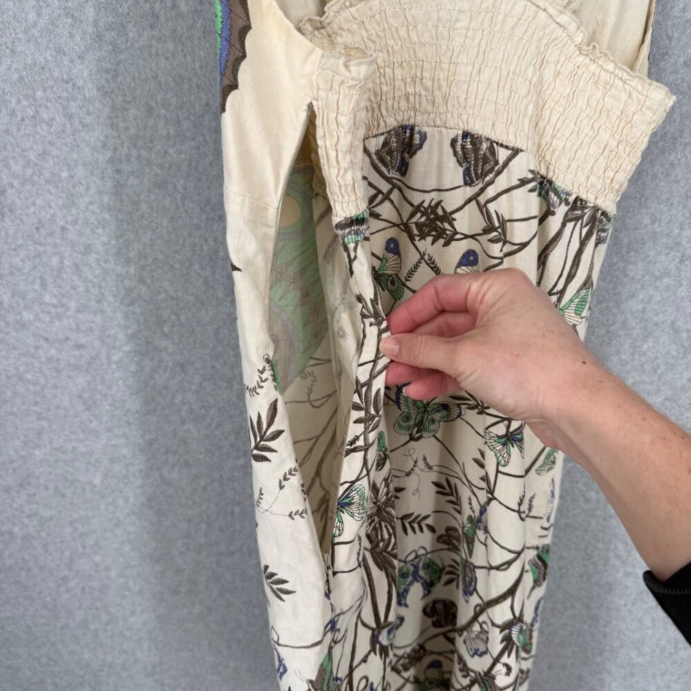 Free People Madame Butterfly Mini Dress Size 10 Cream VTG Y2K ASO Ashley Tisdale - Picture 6 of 13